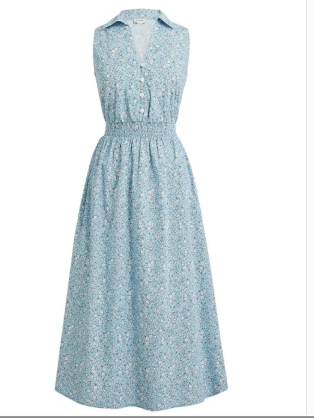 J. Crew Printed collared midi dress Size 6
